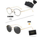 Ochelari Heliomati Damă Rotunzi Vintage – Ramă Aurie