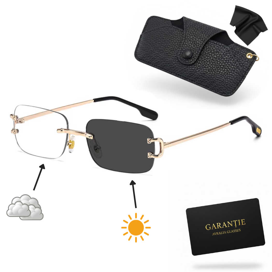 Ochelari Heliomati Frameless Auriu - Barbati