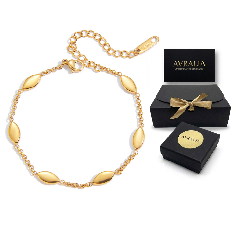 Brățară cu Zale Ovale – Placată cu Aur 18K