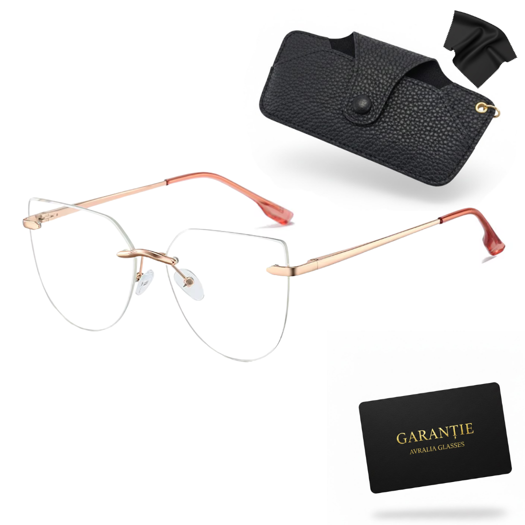 Rame Ochelari Rose Gold - Frameless pentru Femei