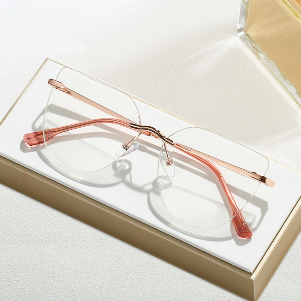 Rame Ochelari Rose Gold - Frameless pentru Femei