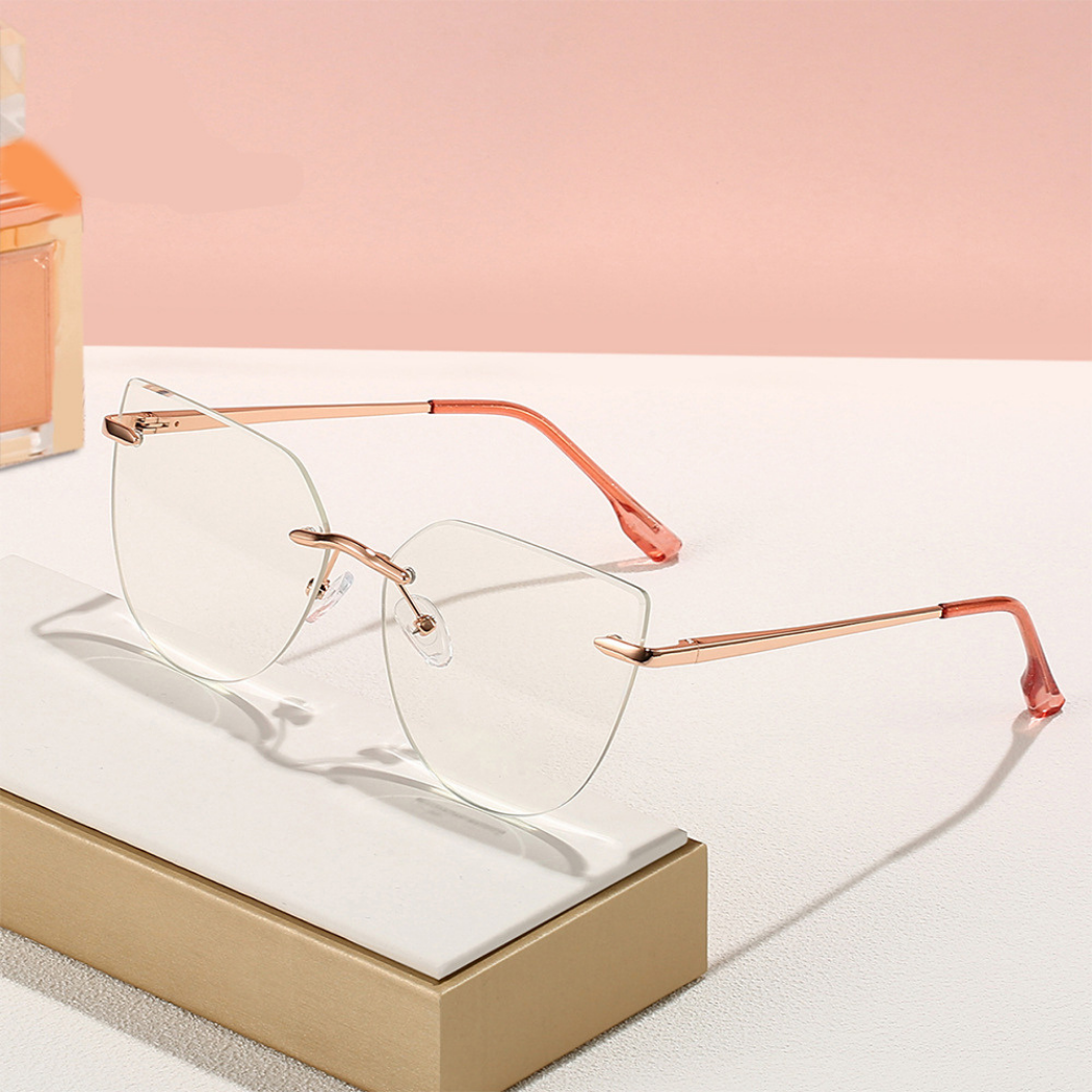 Rame Ochelari Rose Gold - Frameless pentru Femei