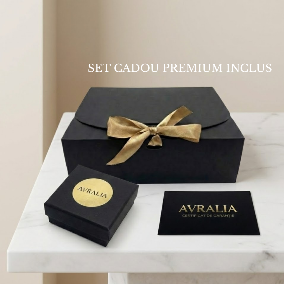 Brățară Dublă Lanț și Cristale Zirconiu – Placată cu Aur 18K