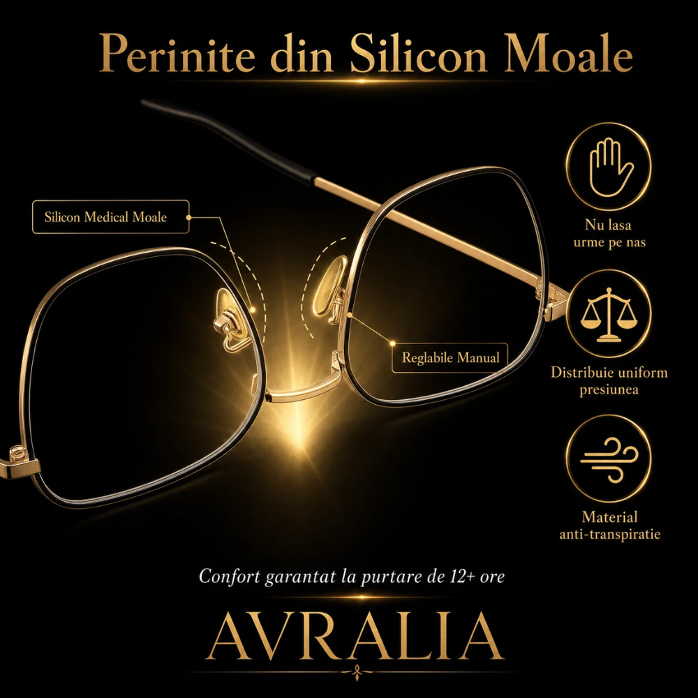 Ochelari Heliomati Bărbați Oversized – Ramă Aurie și Neagră
