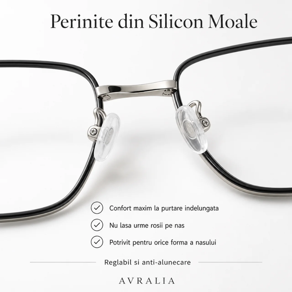Rame de Ochelari Damă Rimless Auriu cu Clip Soare Magnetic Roz