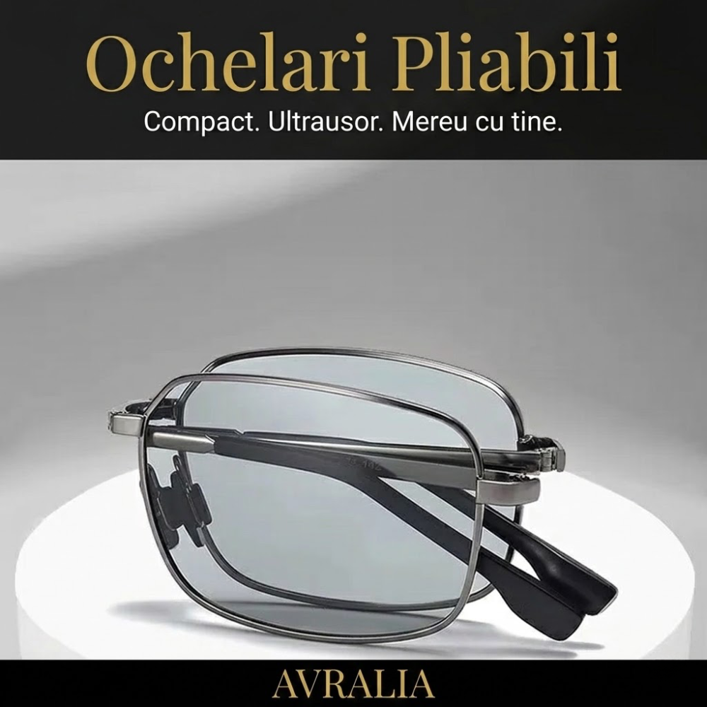 Ochelari Heliomati Bărbați Dreptunghiulari – Ramă Metalică Gun Metal