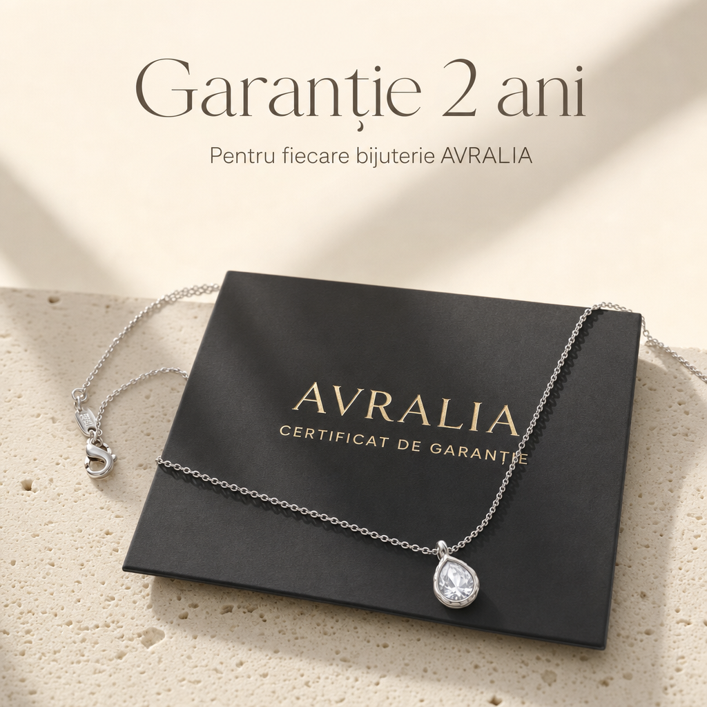Lănțișor placat cu aur alb 18K AVRALIA