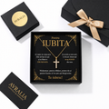 Cadou Iubită - Lănțișor cu cruce placat cu aur 18K AVRALIA