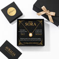 Cadou Sora - Lănțișor cu perlă placat cu aur 18K AVRALIA